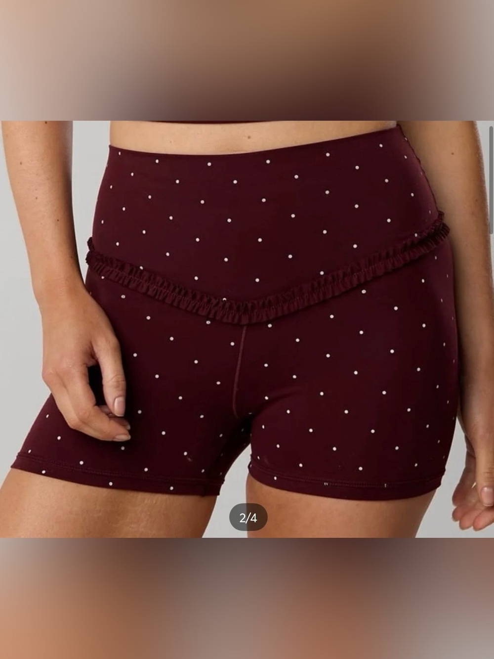 DO NOT BUY- IN SEARCH OF!!! aerie Real Me 3” Polka Dot Shorts in Royal Berry